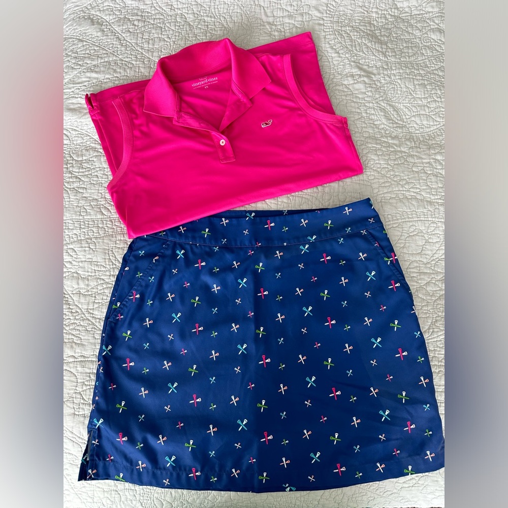 ⛳️🐳 Vineyard Vines Golf Skort w/Matching Sleeveless Polo